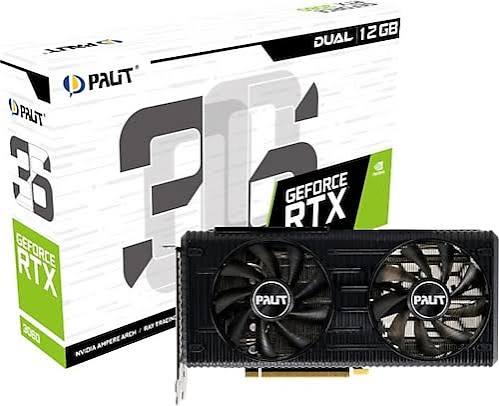 Palit GeForce RTX3060 DUAL 192 Bit GDDR6 12 GB Ekran Kartı