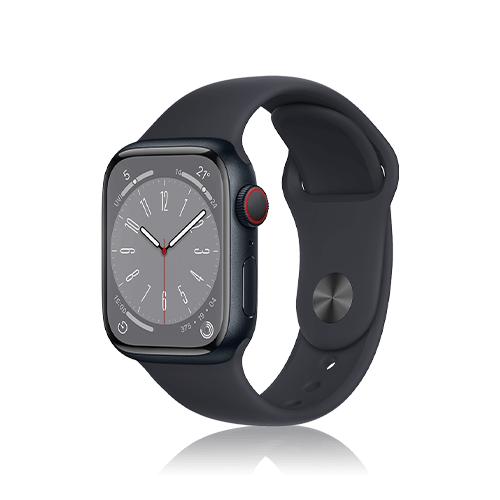 apple watch 8 45mm gps large (midnight)