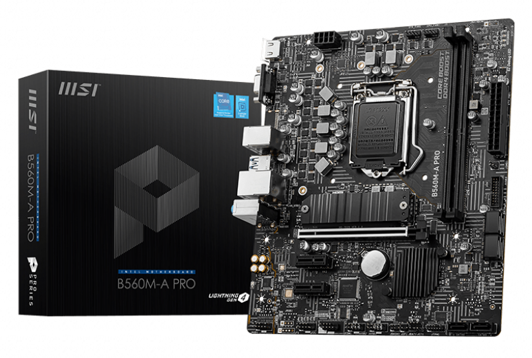 MSI B560M PRO DDR4 5200Mhz(OC) HDMI M.2 mATX 1200P