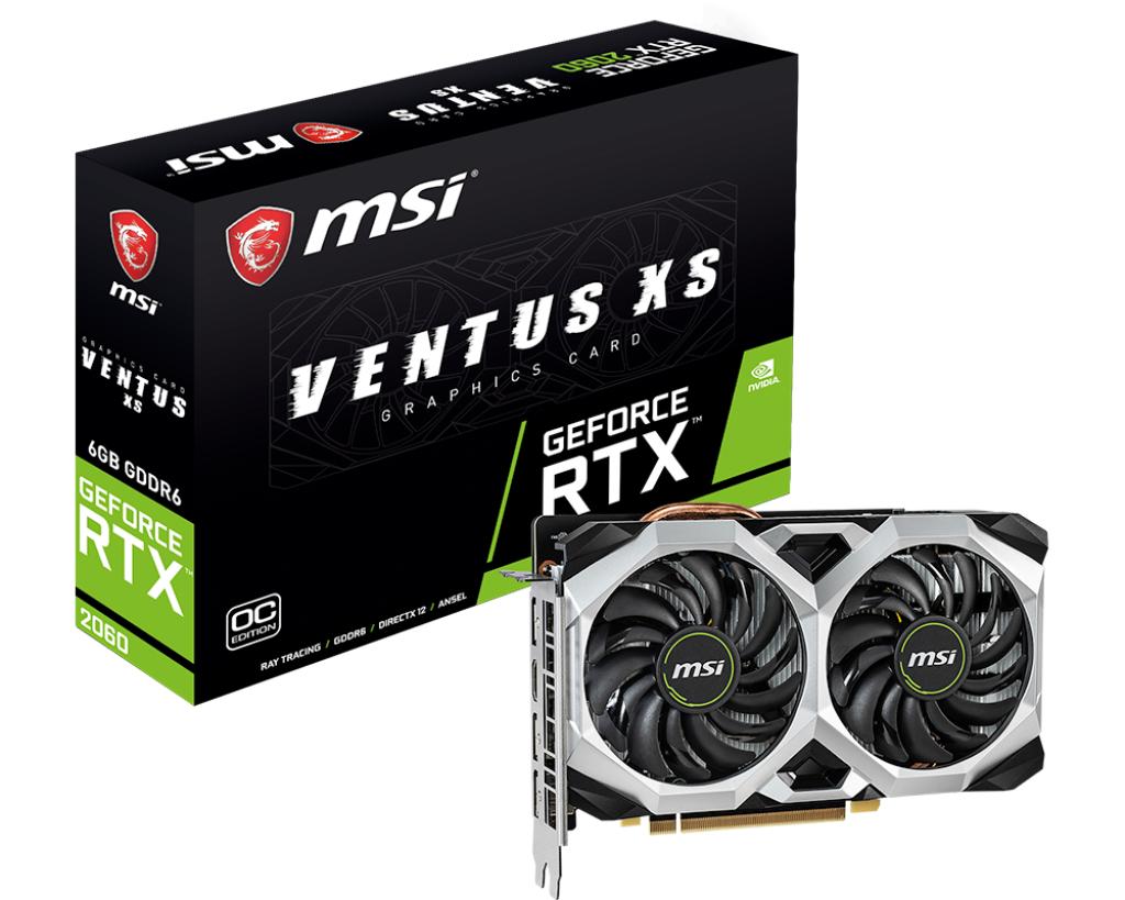 MSI GEFORCE RTX2060 VENTUS XS 6G OC 6GB GDDR6 192bit NVIDIA Ekran Kartı