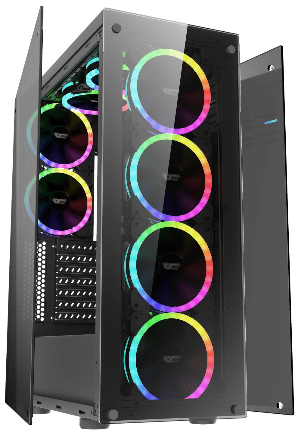 DarkFlash Phantom 650W 80+Br RGB Mid Tower Kasa