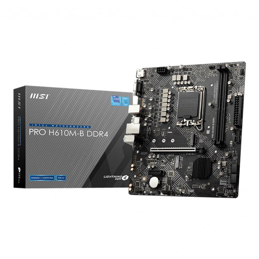 MSI PRO H610M-B DDR4 3200(OC) M.2 mATX 1700p