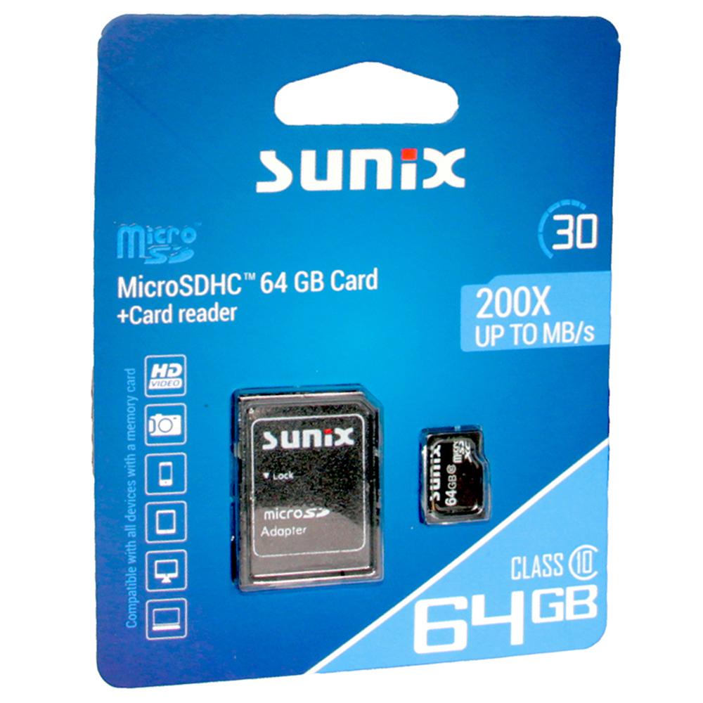 SUNİX MİCRO SDHC 64GB CAR+CARD READER