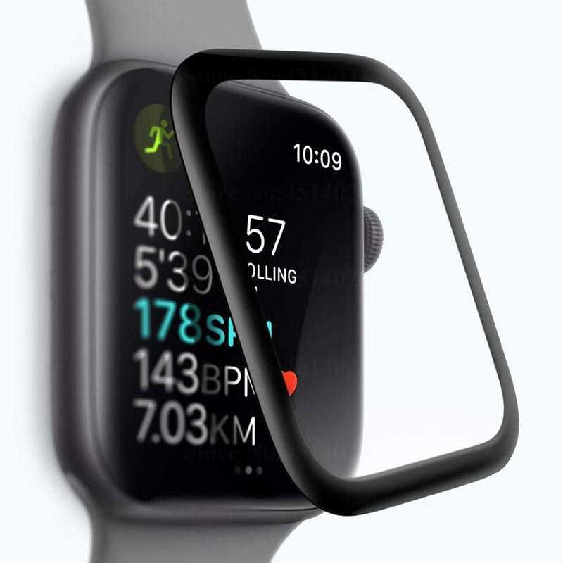 Zore Apple Watch 44mm Zore Full Yapışkanlı Cam Ekran Koruyucu