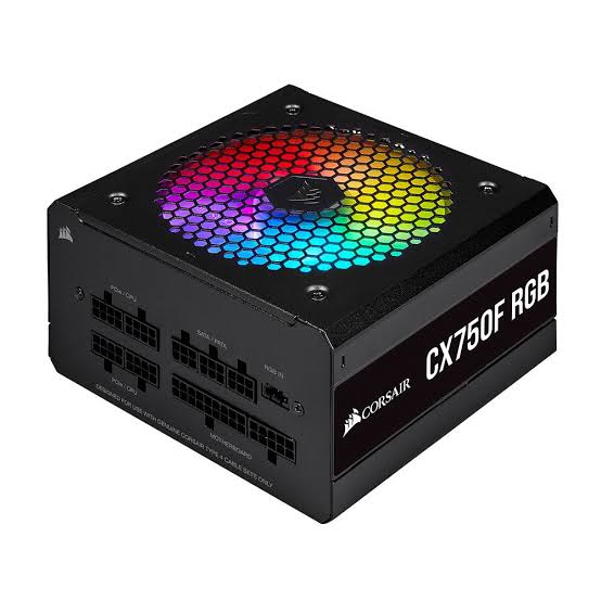 Corsair CX750F RGB 750W 80 Plus Bronze RGB Siyah Full Modüler Power Supply