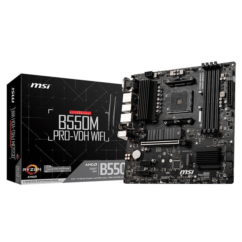 MSI B550M PRO-VDH WIFI AMD Socket AM4 DDR4 4400(OC)