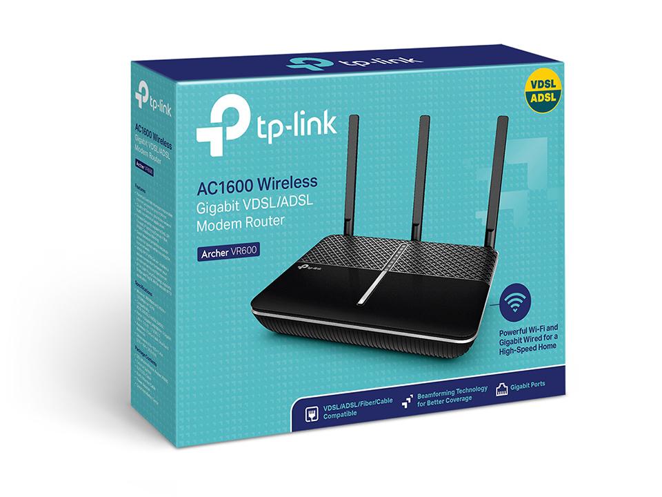 TP-Link Archer VR600 AC1600 VDSL/ADSL Modem