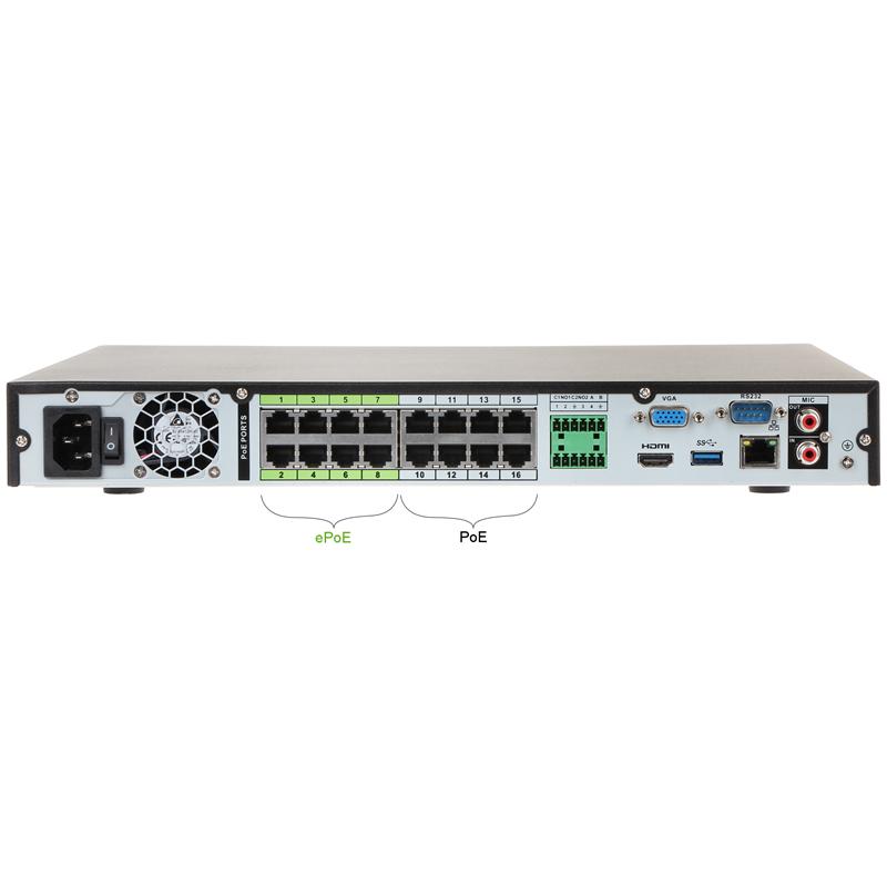 Dahua NVR5216-16P-4KS2 16 Kanal POE NVR