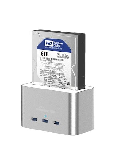 Codegen Alüminyum HDD Sata 3 Port USB Hub Dock İstasyonu