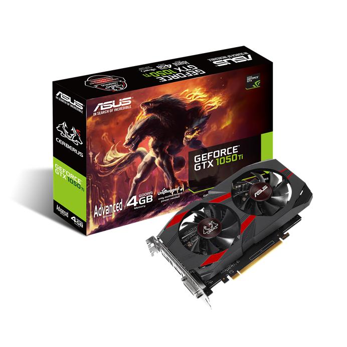 Asus Cerberus-GTX1050Ti-O4G 4GB 128Bit DDR5 Ekran Kartı