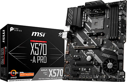 MSI X570-A Pro AMD X570 Soket AM4 DDR4 4400(OC)MHz ATX Gaming Anakart