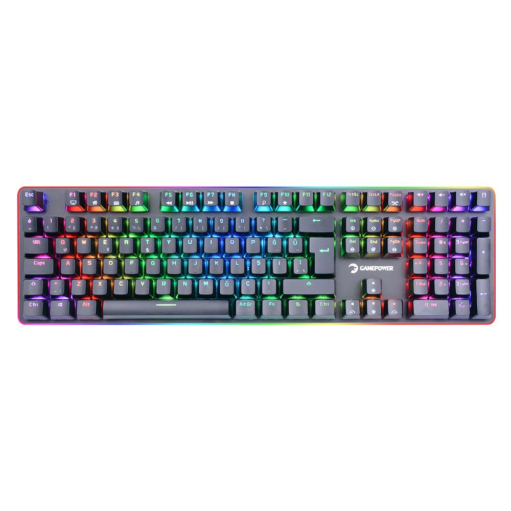GAMEPOWER SABER RGB MEKANIK KLAVYE MAVİ SWITCH