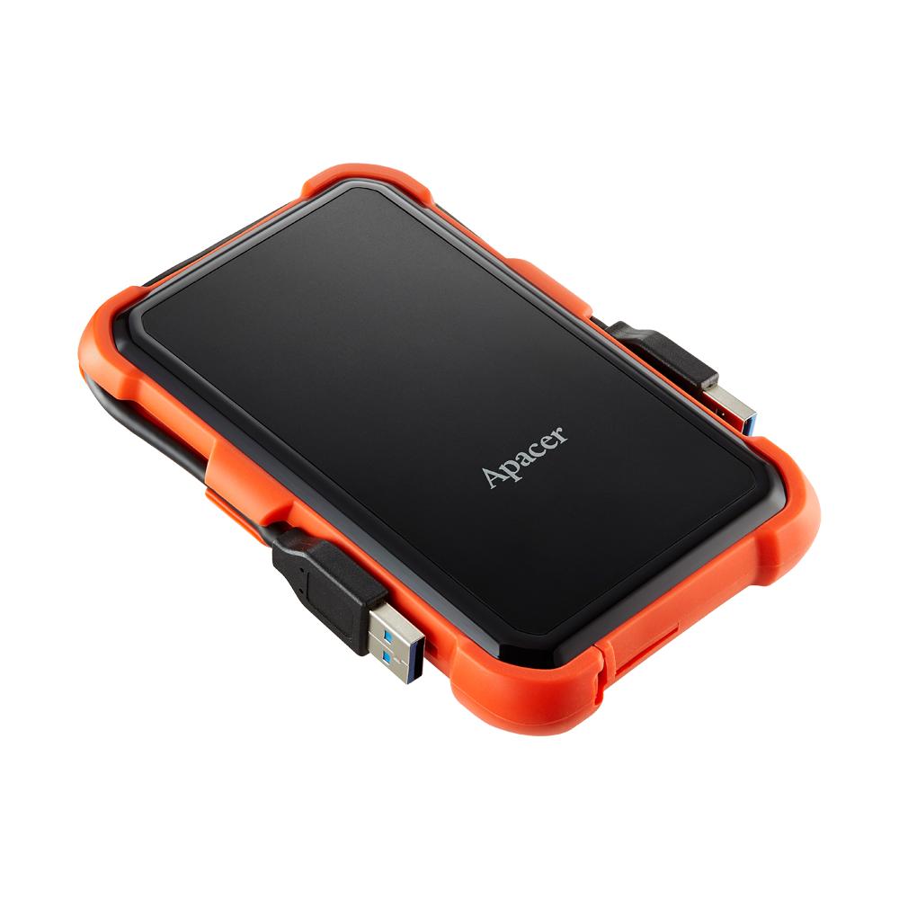 Apacer AC630 1TB USB 3.1 Askeri Sınıf Darbeye Dayanıklı Taşınabilir Disk Turuncu