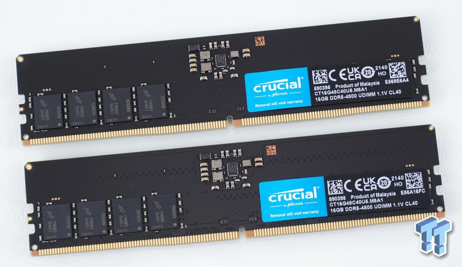 Crucial 16GB (2x8GB) 4800MHz DDR5 CT2K8G48C40U5