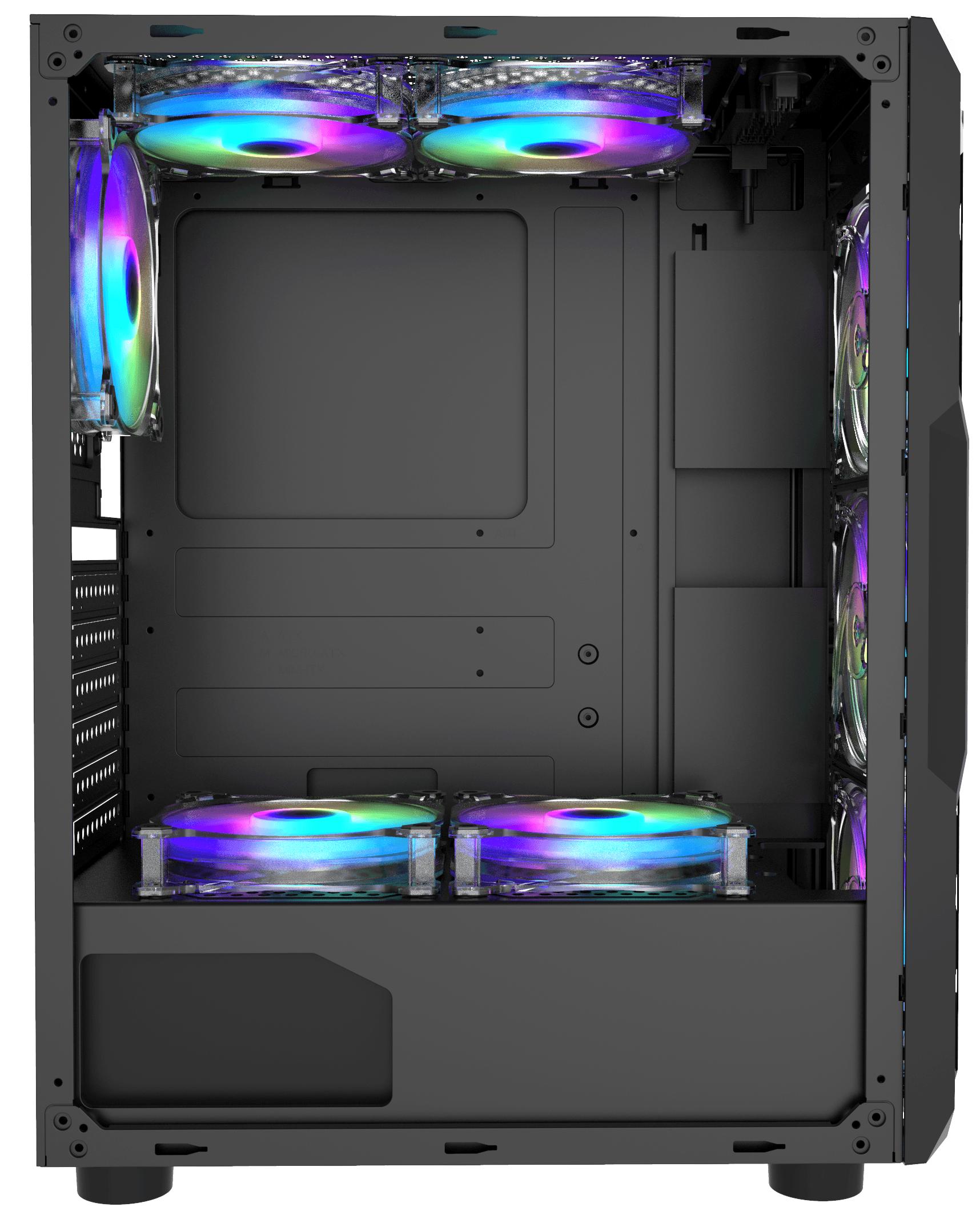 DarkFlash Aquarius-Acrylic RGB Mid Kasa ( PSU Yok )