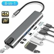 FRISBY  TYPE C TO HDMI+USB+SD/TF+PD