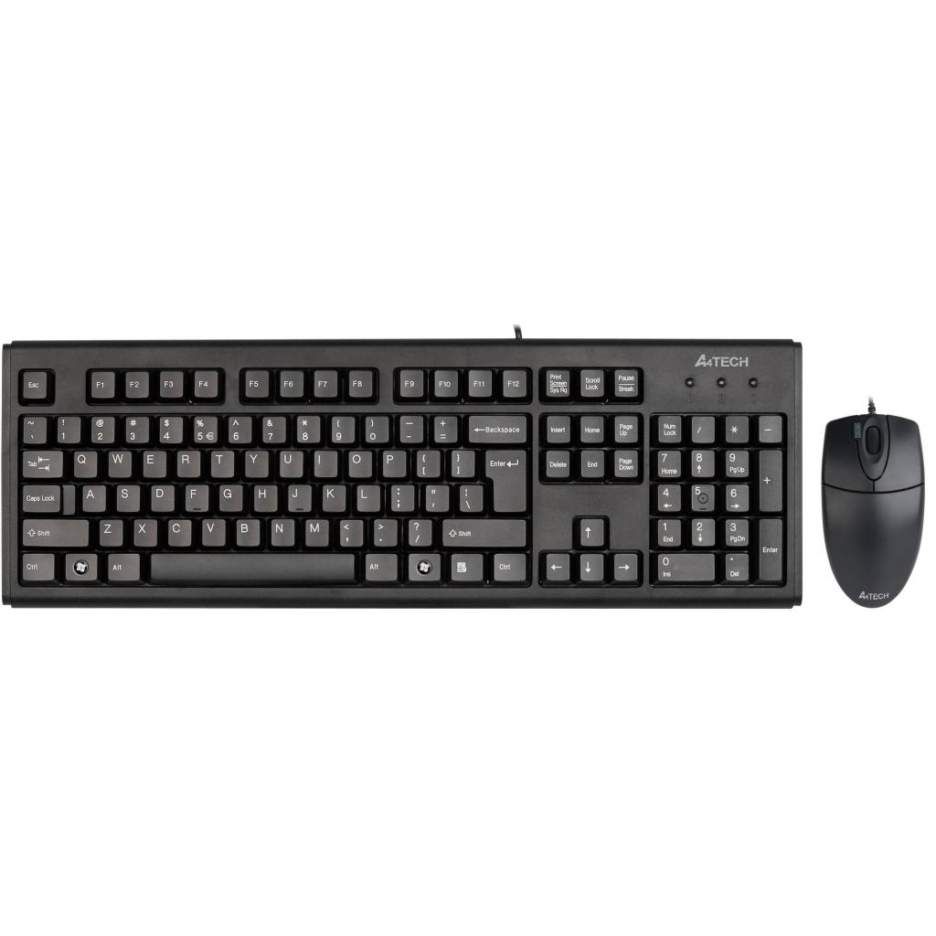 A4 Tech KR-9276 USB Klavye Mouse Set MM Siyah
