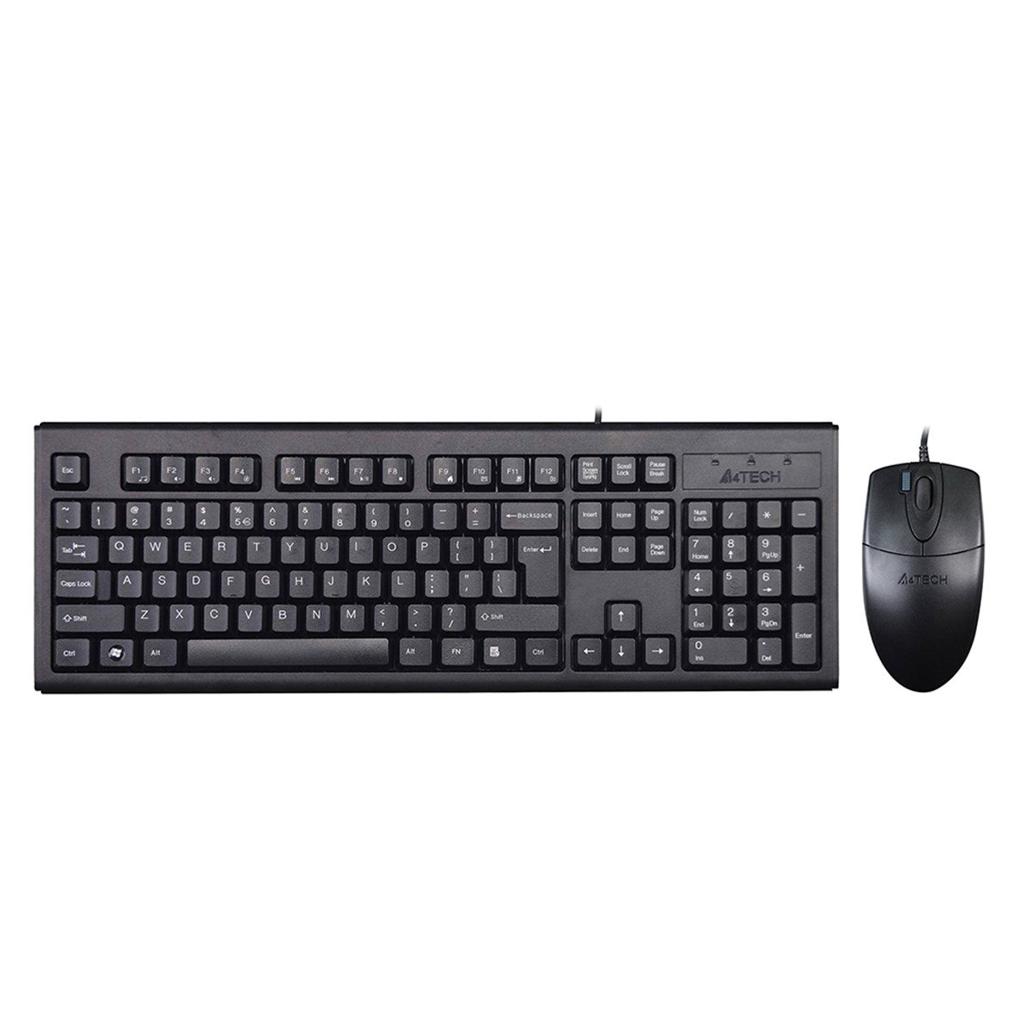 A4 Tech KM-72620D Q Klavye Mouse Set MM Siyah