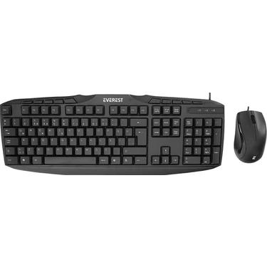 Everest UN-796 Siyah Usb Multi - Media Klavye + Mouse Set