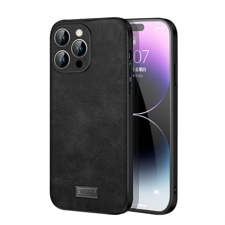 DT-766 IPHONE 13 PRO MAX SOFT DERI SIYAH A.P