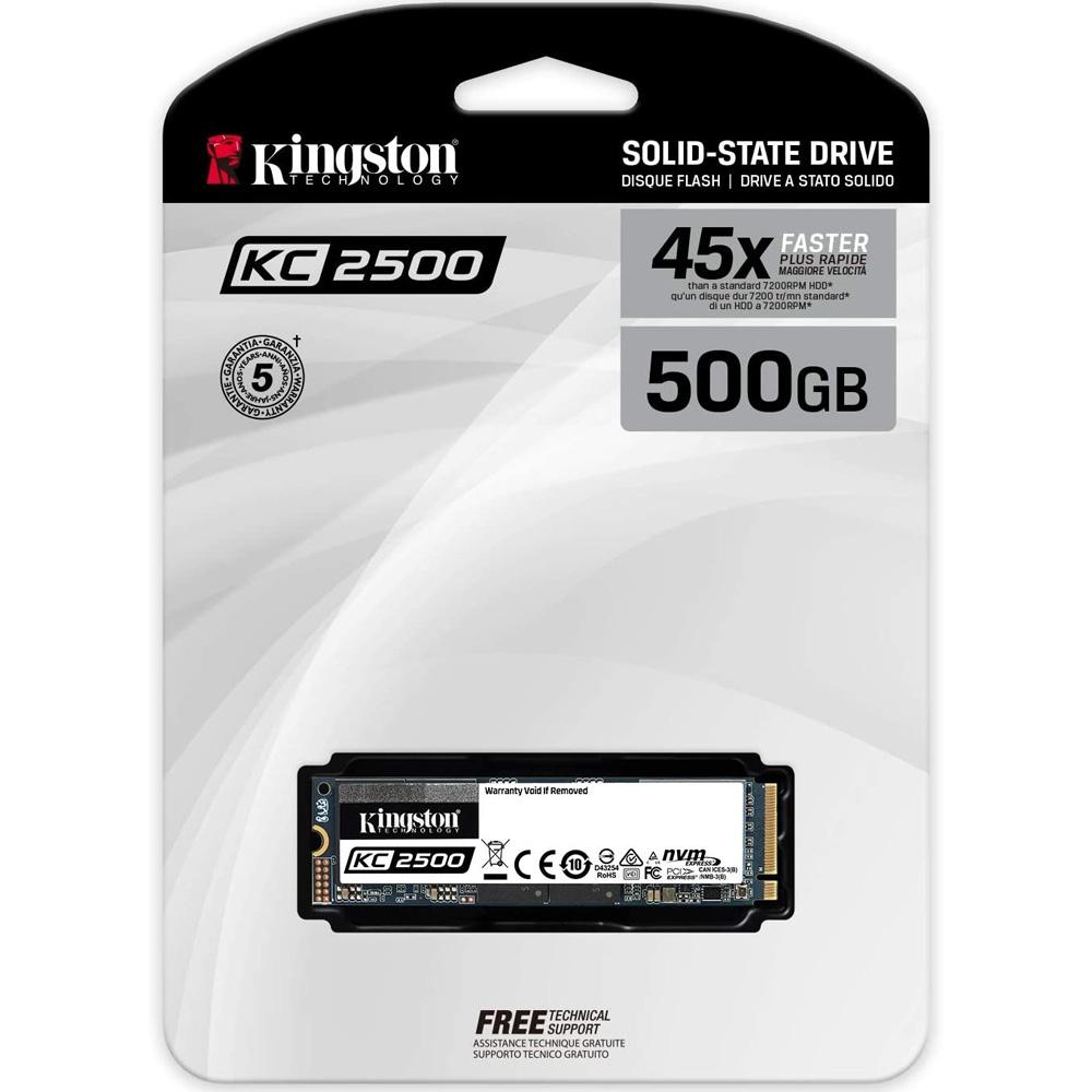 Kingston KC2500 SKC2500M8/500G 500GB 3500/2500MB/s NVMe PCIe M.2 SSD Disk