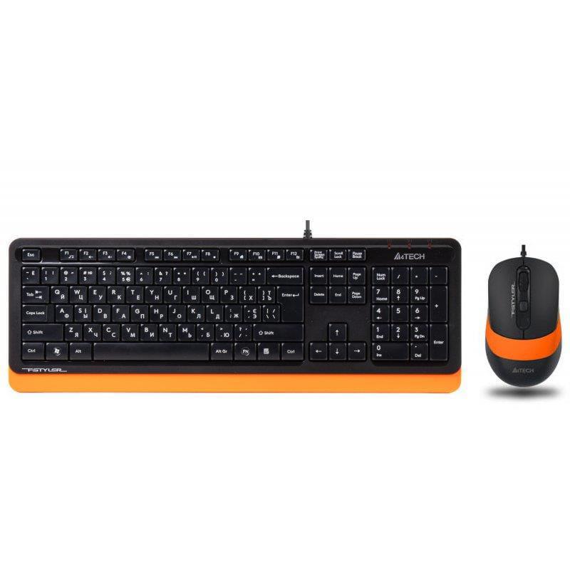 A4 Tech F1010 MM Klavye Mouse Set Turuncu USB
