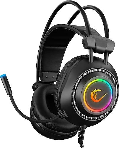 Rampage RM-K19 RAGING PLUS Siyah RGB Gaming Mikrofonlu Oyuncu Kulaklığı