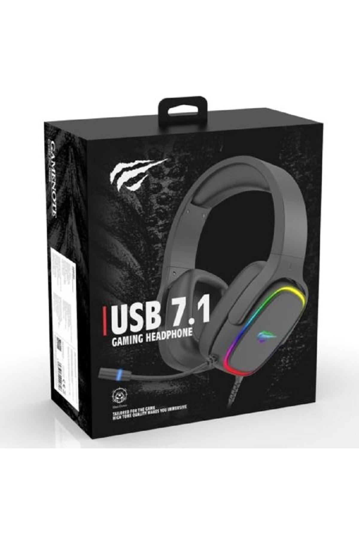GameNote H2029U Kablolu RGB Gaming Kulaklık Siyah