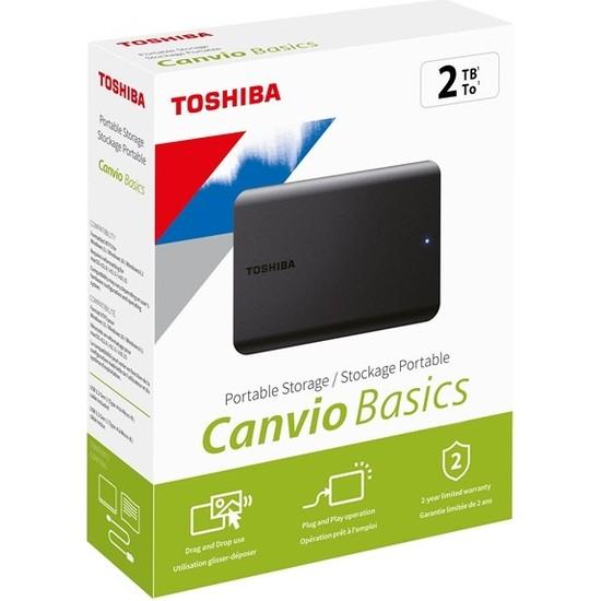 Toshiba 2.5" 2TB USB3.2 G1 Canvio Siyah HDTB520EK3AA