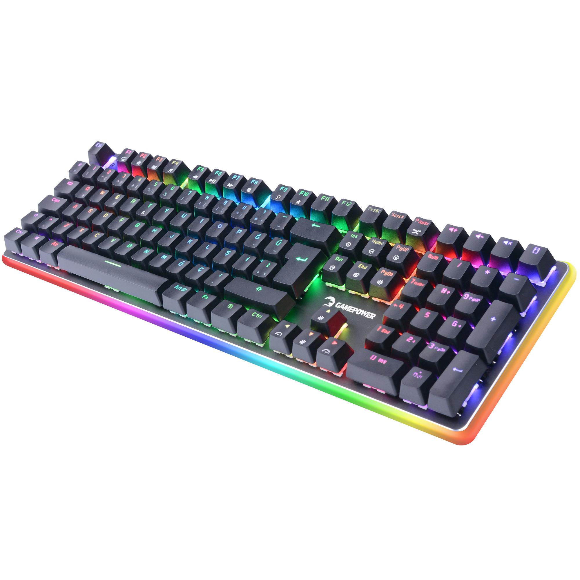 GAMEPOWER SABER RGB MEKANIK KLAVYE MAVİ SWITCH