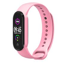 Zore Xiaomi Mi Band 5 Zore Klasik Kordon Pembe ZRWA-MB5KK-SLKN18