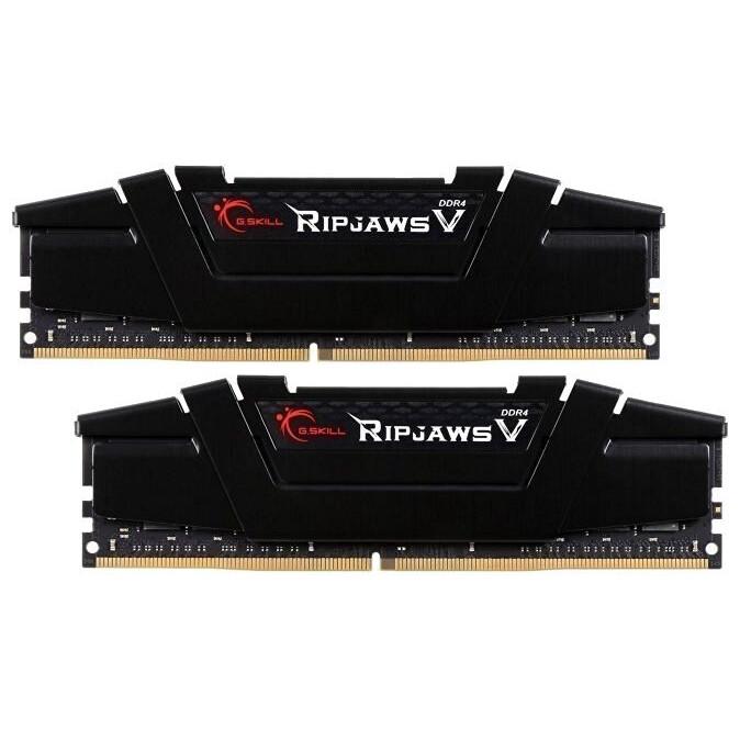 GSkill RipjawsV 32GB (2x16GB ) DDR4 3600MHz DUAL F4-3600C18D-32GVK Siyah/CL18/Soğutuculu