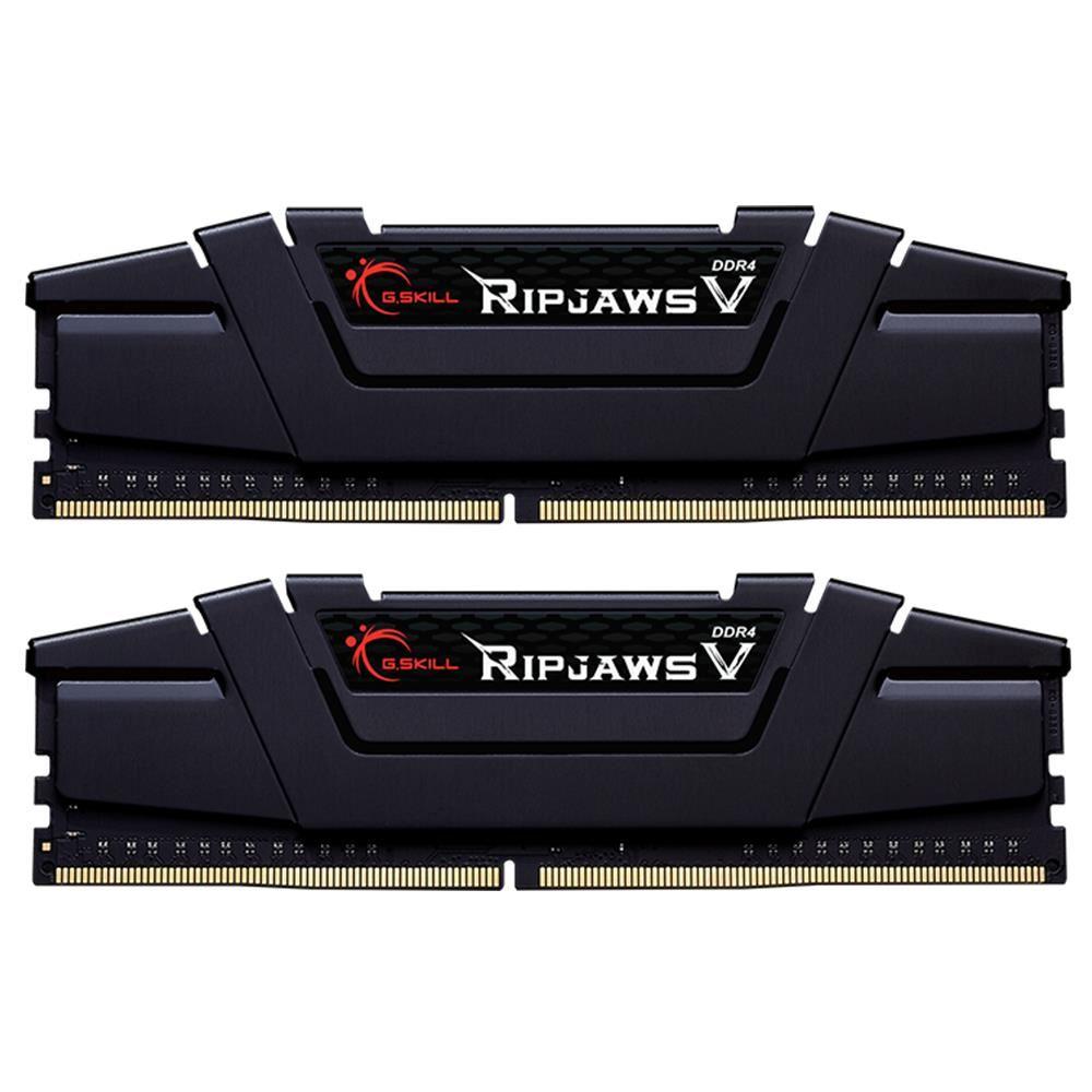 GSkill RipjawsV 32GB (2X16GB) DDR4 3200MHz F4-3200C16D-32GVK  Siyah/CL16/Soğutuculu
