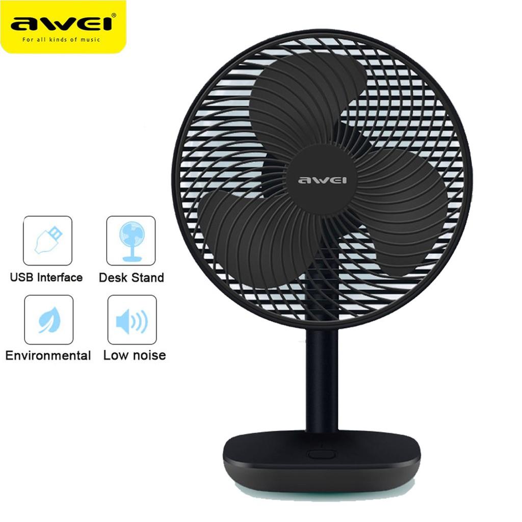 Awei F23 Portable USB Rechargeable Desk Fan (4000mAh)