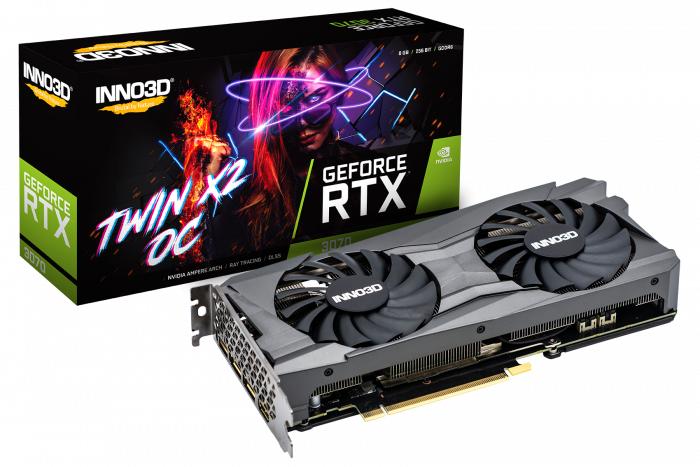 INNO3D RTX 3070 Twin x2 OC 8GB 256Bit GDDR6 Gaming Ekran Kartı
