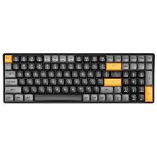 AIGO A100 Siyah İngilizce Q Mekanik Klavye Yellow Switch Yellow Switch,150cm USB Type C kablo,1200mA lityum pil,100 Tuşl