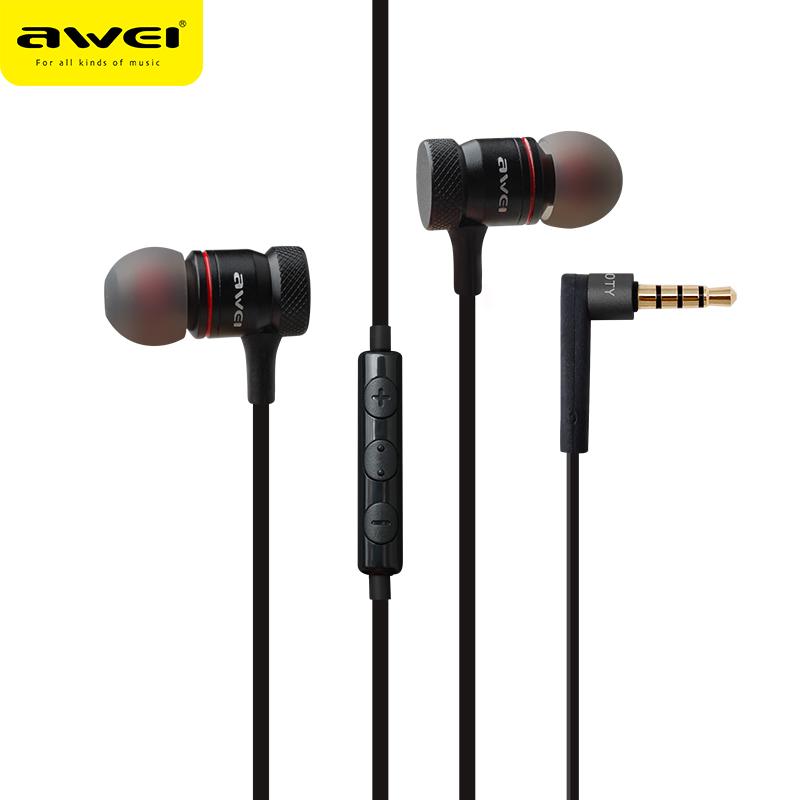 Awei ES-70TY Mikrofonlu Kulak içi Metal Kulaklık