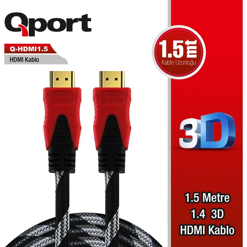 Qport Q-HDMI1.5 1,5m Hdmi Kablo