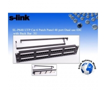 S-LİNK SL-P648 48 PORT UTP CAT6 PATCH PANEL