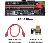 RİSER VER. 009C PLUS 6 LED ANİMASYONLU AKIM KORUMALI, SİGORTALI 8 FP SOLİD KAPASİTÖR ETHEREUM MİNİNG