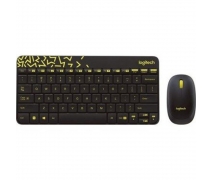 Logitech MK240 Klavye Set Siyah/Sarı 920- 008215
