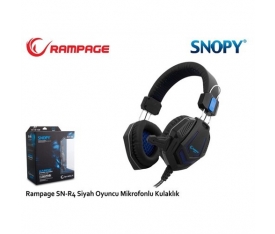 SNOPY RAMPAGE SN-R4 MİKROFONLU OYUNCU KULAKLIĞI SİYAH