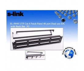 S-LİNK SL-P648 48 PORT UTP CAT6 PATCH PANEL