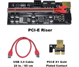 RİSER VER. 009C PLUS 6 LED ANİMASYONLU AKIM KORUMALI, SİGORTALI 8 FP SOLİD KAPASİTÖR ETHEREUM MİNİNG