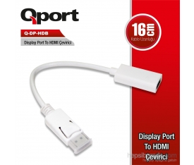 QPORT Q-DP-HDB DP TO HDMI ÇEVİRİCİ