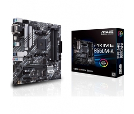 ASUS PRIME B550M-A DDR4 S+V+GL AM4 4400 MHZ (OC)HDMI DVI VGA ÇIFT M2 USB3.2 AX