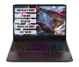 LENOVO IDEAPAD GAMING 3 AMD RYZEN 5 5600H 8GB 512GB SSD RTX3050TI FREEDOS 15.6" FHD TAŞINABİLİR BİLGİSAYAR 82K200K1TX