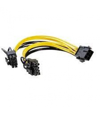 8 pin PCI-E Erkek to 6+2 PCI-E GPU Y dişi Çoklayıcı Power Kablo