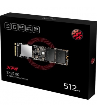 XPG 512GB SX8100 PCIE GEN3X4 M.2 SSD (3500MB OKUMA / 2400MB YAZMA)