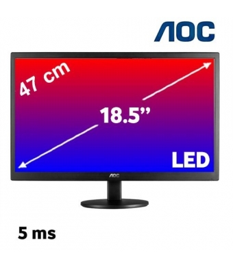 AOC 18.5 E970SWN LCD MONİTÖR SİYAH 5MS